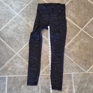 lululemon athletica leggings, patterned gray/black, size 4